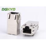 Customized 1000M 33.0mm Single Port 10 Pin Rj45 Connector with Transformer / Leds for sale