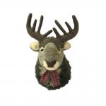45cm 17.72in Elk Decorative Stuffed Animals In Red Bow Tie for sale