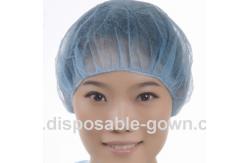 China Non Sterile Single Elastic 25g/m2 Non Woven Bouffant Cap supplier
