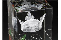 China Durable K9 Crystal Trophy Cup Custom Engraving Logo / Texts Solid Structure supplier
