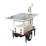 Solar Security Surveillance Trailer With 4K Cameras For Temporary Engineering Security