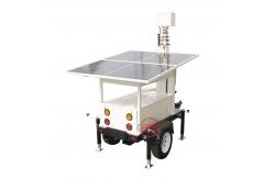 China Solar Security Surveillance Trailer With 4K Cameras For Temporary Engineering Security supplier