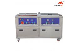 China Value / Bottles Ultrasonic Cleaning Device 38L Double Tank With Rinsing Function supplier