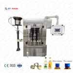 Wine Bottle Cap Tightening Machine Olive Oil , Rotary Juice Bottle Cap Sealing Machine for sale