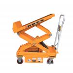 45 Degree Mini Mobile Portable Electric Scissor Lifting Table Trolley Hydraulic 800kg for sale