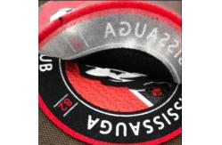 China Personalized Design Heat Transfer Printing Custom Football Team Club Logo 3D Flocking Patch supplier
