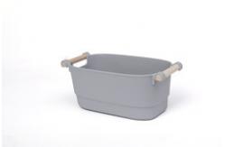 China white stackable storage bins plastic refrigerator 15l with handles supplier