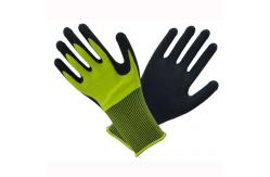 China Building Use Latex Work Gloves , Latex Palm Gloves Puncture Resistant supplier