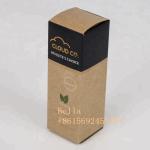 Eco Friendly Cosmetic Embossed Packaging Paper Box Brown Kraft Paper Cbd Oil Bottle Applied for sale