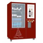 Stainless Wine Dispenser Vending Machine Black Steel Training With Cooling System for sale