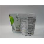 Stand Up Customized Canabis Bags With Clear Window / Gummy Zipper Sachet Tear Notch