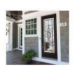 Weathered Tempered Sliding Glass Door Surface Sketch Easier To Clean for sale