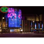 P10 Advertising transparent video glass screen transparent window display for sale