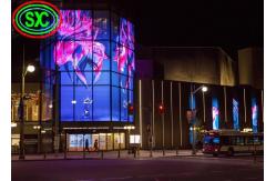 China P10 Advertising transparent video glass screen transparent window display supplier