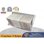 China Triangle Transparent Acrylic Waste Card Rack Black Jack Poker Game Table Deck Card Box for sale