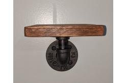 China Nonstandard 5.1*3.5inch Rustic Wall Mounted DIY Pipe Shelf Brackets supplier
