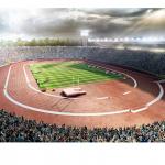Non Toxic Jogging Track Material Eco-Friendly Synthetic Sports Flooring for sale