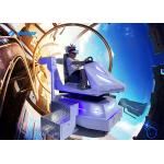 Shopping Mall White VR Racing Simulator Vitual Reality Driving Car for sale