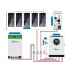 Home Complete Set Solar Panel Power System 8kw 10kw 15kw 20kw Hybrid System for sale