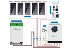 China Home Complete Set Solar Panel Power System 8kw 10kw 15kw 20kw Hybrid System supplier