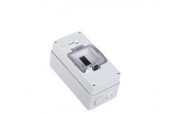 China IP66 Enclosure Waterproof Plastic Distribution Box 4 Ways Switch MCB Box supplier