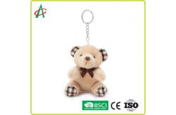 China CPSIA Plush Small Teddy Bear Keyring 10cm Height supplier