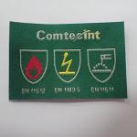 Damask Logo Tag Clothing Woven Label For Bags Garment Shoes T shirts for sale