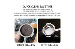 China 58mm Automatic Espresso Grounds Cleaner For Barista Tools Electric Grounds Cleaning Box supplier