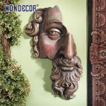 Missing Face Decoration Outdoor Wall Sculpture High Durability for sale