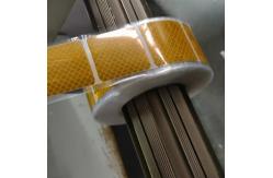 China Curtain Side Vehicle Grade Yellow Conspicuity Reflective Tape Segmented Sticker supplier