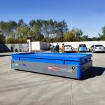Heavy Duty Transporter Platform Material Handling Battery Powered Transfer Trolley for sale