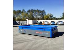 China Heavy Duty Transporter Platform Material Handling Battery Powered Transfer Trolley supplier