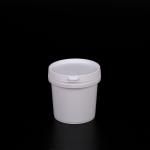 Reusable Unbreakable 5kg White Round Plastic Fish Bucket with Lid and Handle