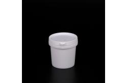 China Reusable Unbreakable 5kg White Round Plastic Fish Bucket with Lid and Handle supplier