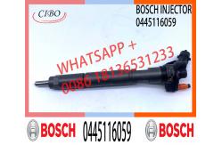 China High Quality Fuel Injection 0445116059 Common Rail Fuel Injector For car supplier