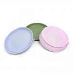 Safe Silicone Baby Food Grade Feeding Bowl With Non-Slip And Easy To Clean for sale