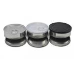 Air Tight Small Round Metal Tin Cans For Food Hand Seal Tin Box for sale