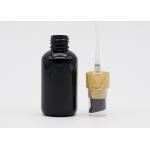 Solid Black 30ml Refillable Plastic Spray Bottles Pet Plastic Bottles Round Shoulder