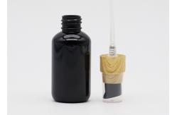China Solid Black 30ml Refillable Plastic Spray Bottles Pet Plastic Bottles Round Shoulder supplier