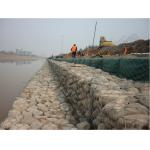 80*100mm Hole Size Gabion Box Retaining Wall 2.0m Length Wire Woven for sale