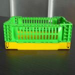 Square Cube PP Plastic Folding Storage Crate Tasteless Household
