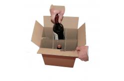 China Promotion Cardboard Cardboard Wine Box For Bottles Six Number Recyclable Material supplier