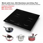 60cm 4 Burners Electric Cooktop 4 Zone Induction Hob 6400W GIB464SC