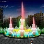 Park decorative landscaping led light water fountain for sale