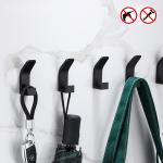 Kitchen Robe Bathroom Self-Adhesive Coat Towel Hooks Wall Hangers Hooks Anti-Skid Heavy-duty Hanging Hooks for sale