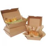 Custom Printed Fast Food Boxes Disposable Food-Grade Containers for Hamburger Takeaway