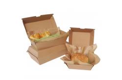 China Custom Printed Fast Food Boxes Disposable Food-Grade Containers for Hamburger Takeaway supplier