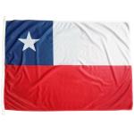 100% Polyester CMYK Colour Chile Flag National Screen Printed for sale