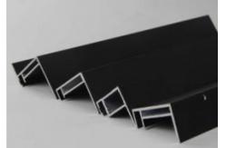 China Black Anodized Aluminum Solar Panel Frame For Roof and Ground supplier