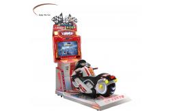 China 26'' LCD Screen Car Racing Game Machine Arcade Motorbike Simulator supplier